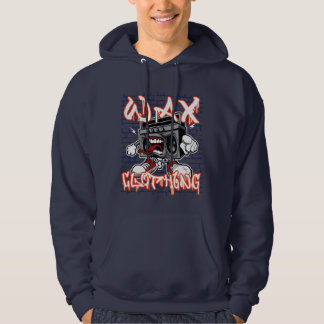 Wax clothing old school hip hop hooded top 