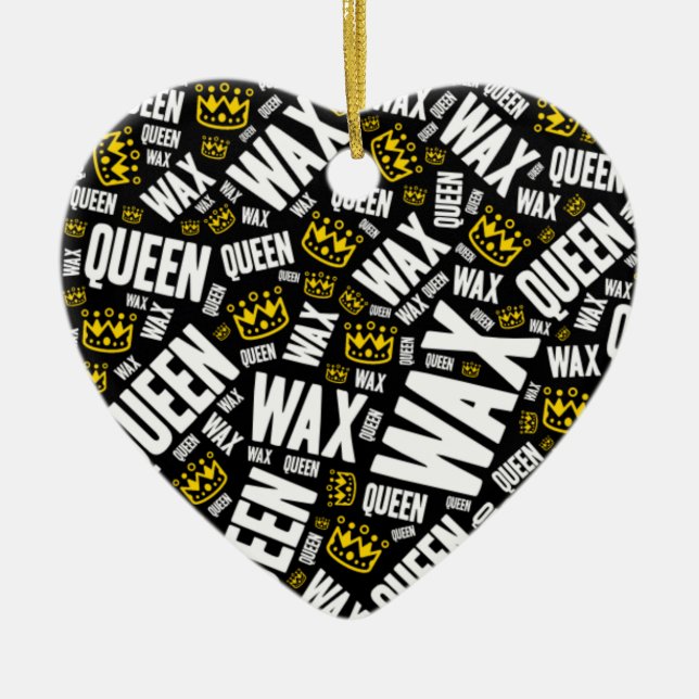Wax Queen- wax tech gift  Ceramic Tree Decoration (Front)