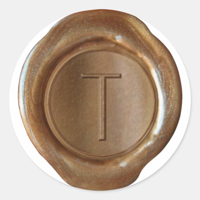 Wax Seal Monogram - Copper - ModernSlim T - (Front)