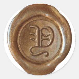 Wax Seal Monogram - Copper - Old English Y -