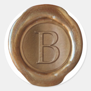 Wax Seal Monogram - Copper - Serif B -