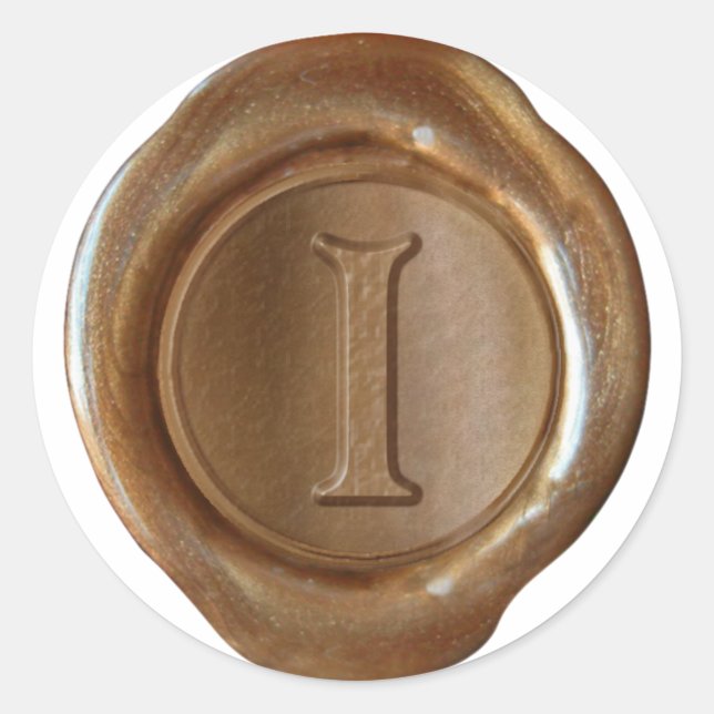 Wax Seal Monogram - Copper - Victorian I - (Front)