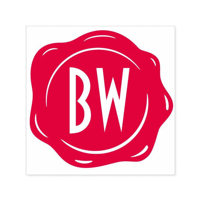 Wax Seal Monogram Customise Classic Luxury Self-inking Stamp (Design)