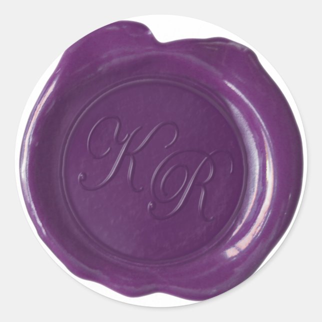 Wax Seal Monogram - Deep Purple - Kaihli KR (Front)