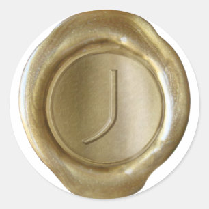 Wax Seal Monogram - Gold - ModernSlim J -