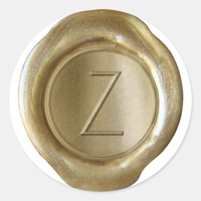 Wax Seal Monogram - Gold - ModernSlim Z - (Front)