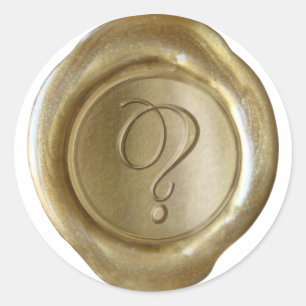 Wax Seal Monogram - Gold - Script ?-