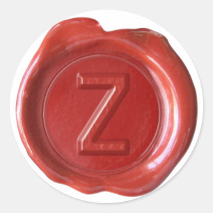 Wax Seal Monogram - Red - Bold Z-