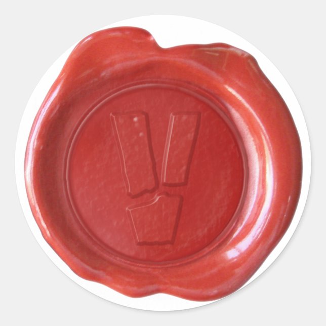Wax Seal Monogram - Red - Boulder V - (Front)