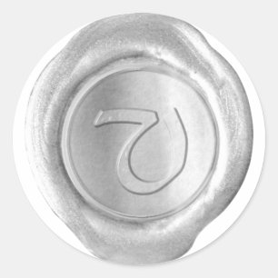 Wax Seal Monogram - Silver - Artistic Style V -