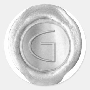 Wax Seal Monogram - Silver - ModernSlim G -