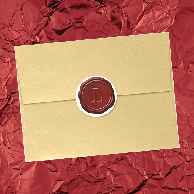 Wax Seal Red Monogram L Initial (Creator Uploaded)