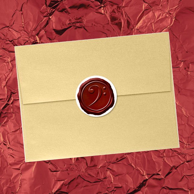 Wax Seal Red Treble Clef Music Symbol (Creator Uploaded)