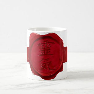 wax seal - REIKI   darkred stripe Coffee Mug