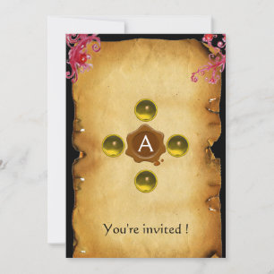 WAX SEAL topaz Invitation