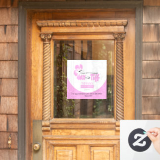 Wax with Tif window decal