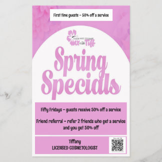 Wax with Tiff clear window Flyer