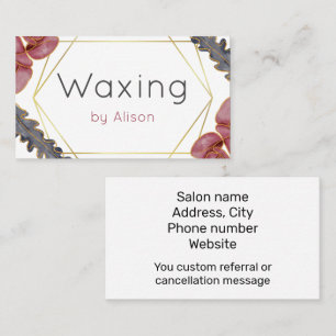 Waxing Business Card