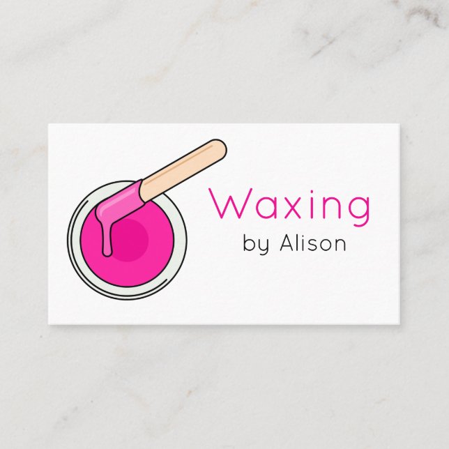 Waxing Business Card (Front)