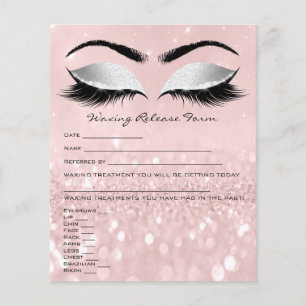 Waxing Depilation Liability Waiver Release Form Flyer