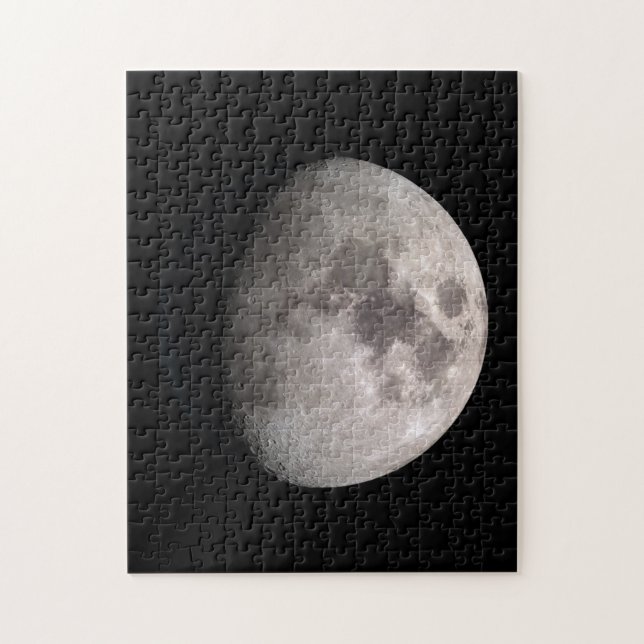 Waxing gibbous moon phase jigsaw puzzles (Vertical)