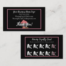 Waxing Loyalty Discount Business Card