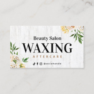 Waxing Wood Spring Aftercare Card