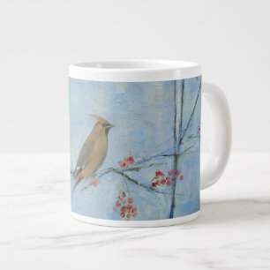 Waxwing 2013 oil on canvas large coffee mug