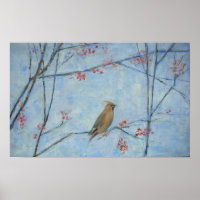 Waxwing 2013 oil on canvas