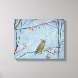 Waxwing 2013 oil on canvas print