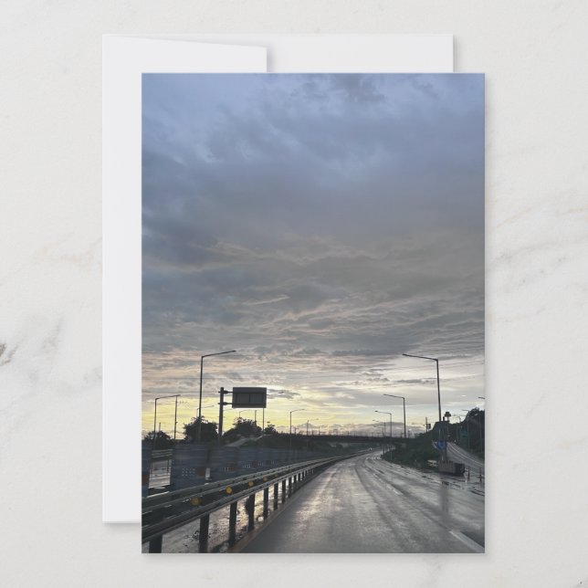 Way back home invitation (Front)