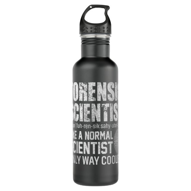 Way Cooler Forensic Scientist Science Investigator 710 Ml Water Bottle (Front)