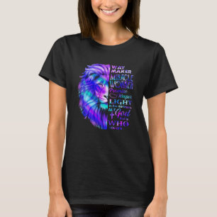 Way Maker Miracle Worker Promise Keeper Christian T-Shirt