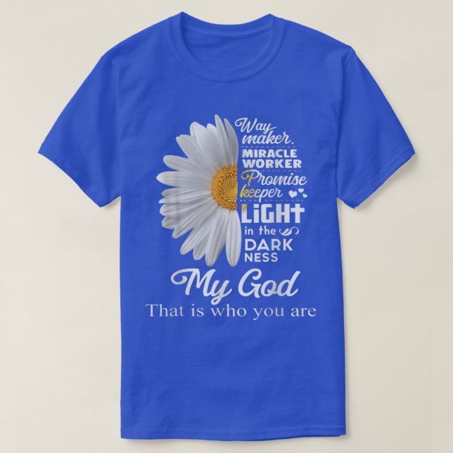Way Maker Miracle Worker Promise Keeper Light Jesu T-Shirt (Design Front)
