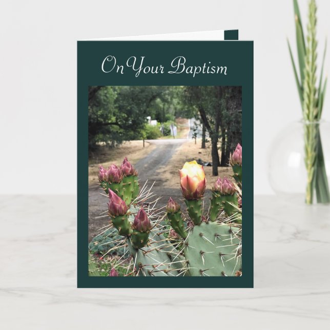 Way of Faithfulness Adult Baptism Card (Front)