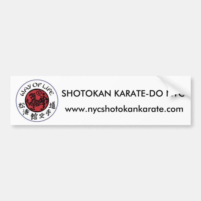 Way Of Life Shotokan Bumper Sticker (Front)
