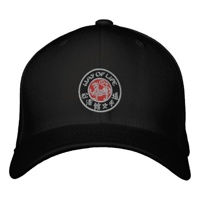 Way Of Life Shotokan Dark Logo Flex Fit Cap (Front)