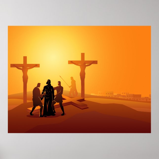 Way of the Cross 10th Station Poster (Front)