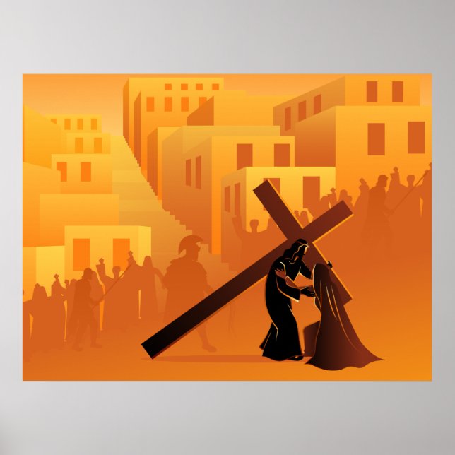 Way of the Cross 4th Station Poster (Front)