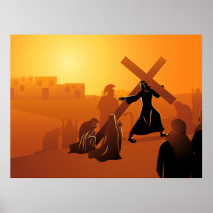Way of the Cross 8th Station Poster