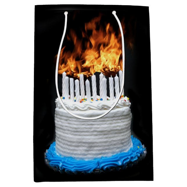 Way over the hill birthday medium gift bag (Front)