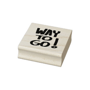 Way to Go Recognition Positive Praise for Students Rubber Stamp