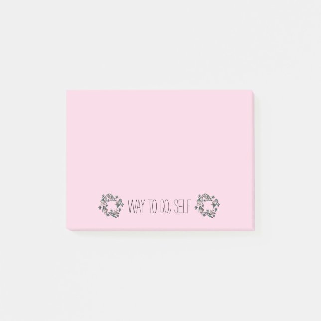 Way to Go, Self Post-it Notes (Front)