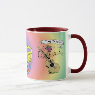 Way To Heaven ~ 60s Hippie Peace Sign Mug