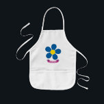 Way too Much Challah Dough-Mindy's  Apron<br><div class="desc">Bring Way too Much Challah Dough to life!! In this classic Jewish Children's Book favourite (Hachai) Mindy wears a white apron with a Big blue flower while she bakes her beautiful Challahs- --Completely Homemade! Here is a chance for you favourite budding little baker to wear the same apron as Mindy...</div>
