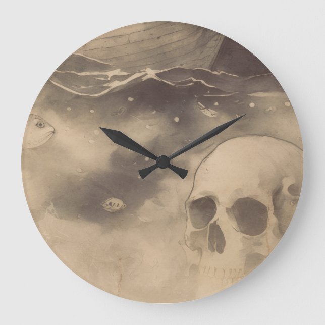 Way under the  Sea Large Clock (Front)