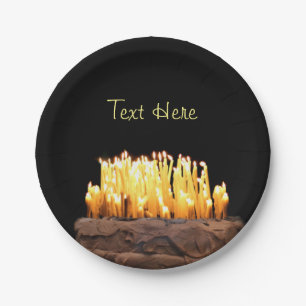 Way way over the hill birthday paper plate