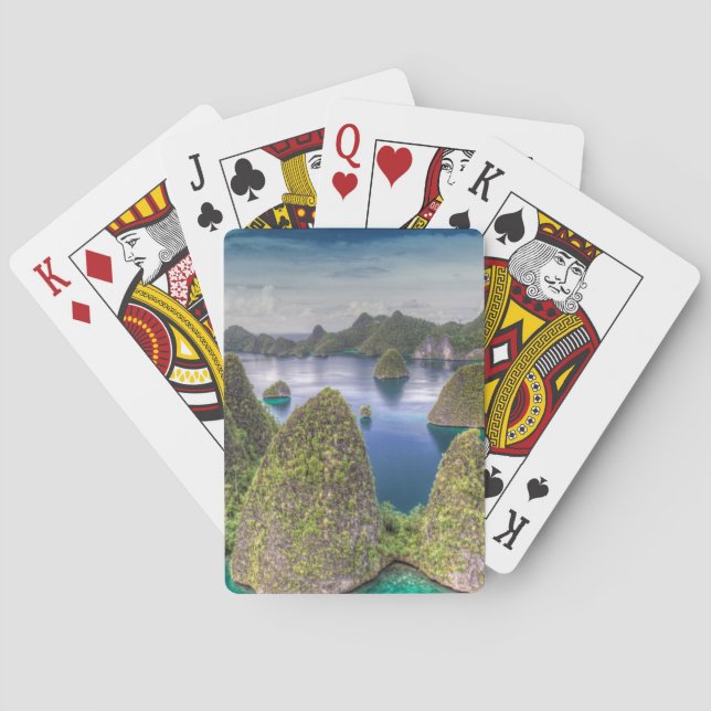 Wayag Island landscape, Indonesia Playing Cards (Back)