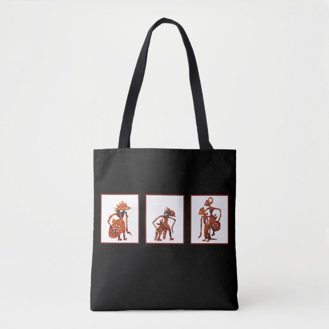 Wayang in Batik Tote Bag (Front)