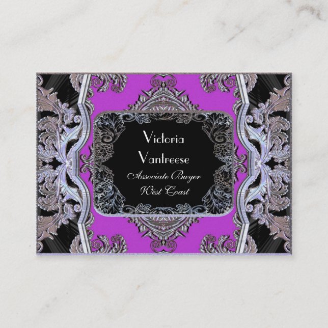 Wayde Hill Passion Elegant Professional Business Card (Front)